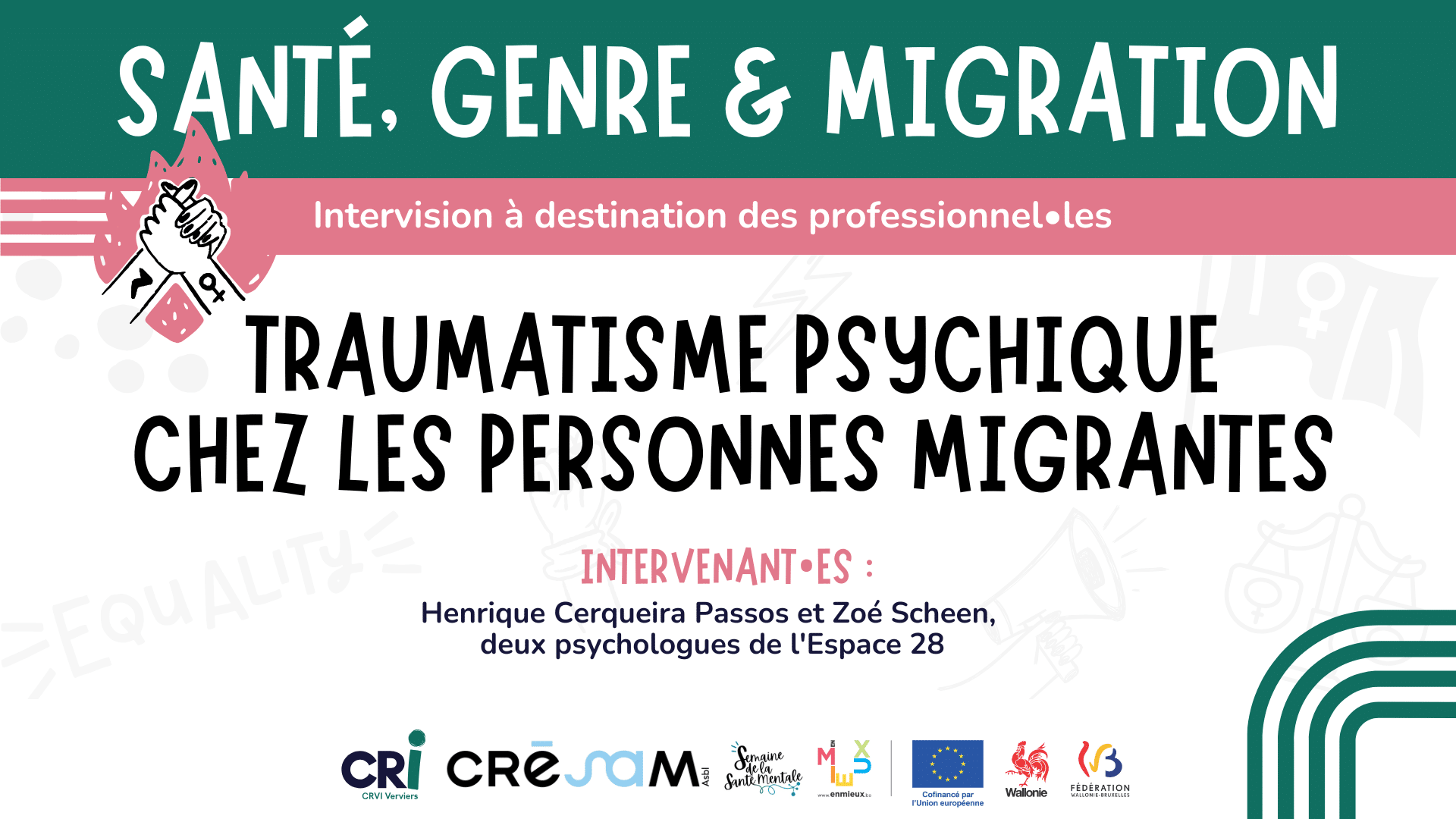 Visuel de l'intervision : Traumatisme chez les personnes migrantes